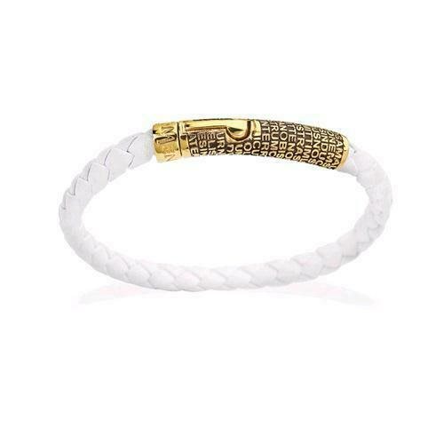 Pulsera Amen PATER NOSTER in Cuero NO02G-M - NO02G-M